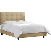 кровать двуспальная 160х200 бежевая alice tufted beige в Симферополе