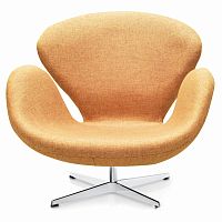 кресло swan chair коричневое в Симферополе