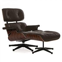 кресло eames style lounge chair палисандр коричневое в Симферополе