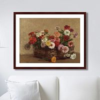 картина: panier de zinnias, 1856г. в Симферополе