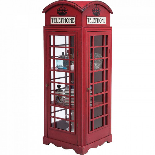 шкаф-витрина london telephone красный в Симферополе