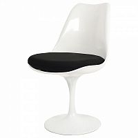 стул eero saarinen style tulip chair черная подушка в Симферополе