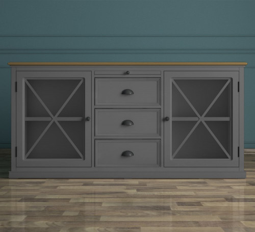 комод palermo с дверками серый в Симферополе