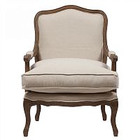 кресло мягкое с подлокотниками бежевое louisa bergere chair в Симферополе