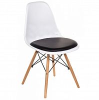 стул деревянный pc-011 белый / черный (eames style) в Симферополе