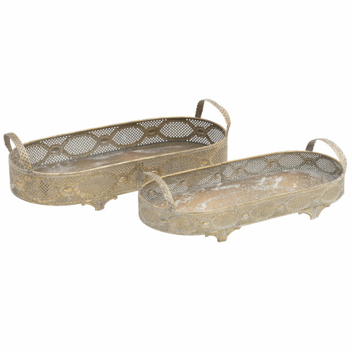 набор подносов, 2 шт. золотого цвета в Симферополе