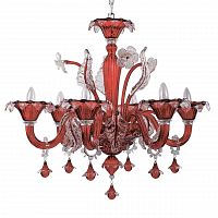 подвесная люстра ideal lux ca vendramin sp6 rosso в Симферополе