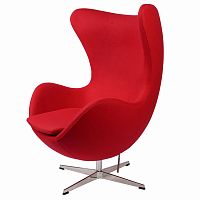 кресло arne jacobsen темно-красное в Симферополе