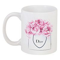 кружка с рисунком dior peonies в Симферополе