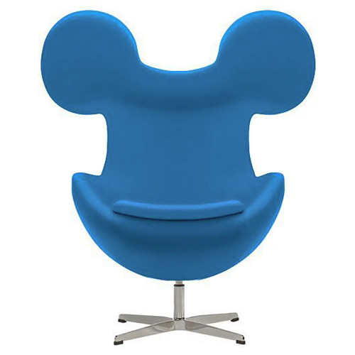кресло egg mickey голубое в Симферополе