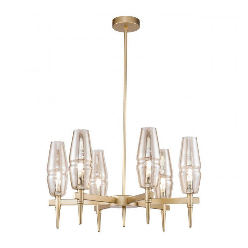 подвесная люстра maytoni lita h002pl-06g янтарная в Симферополе